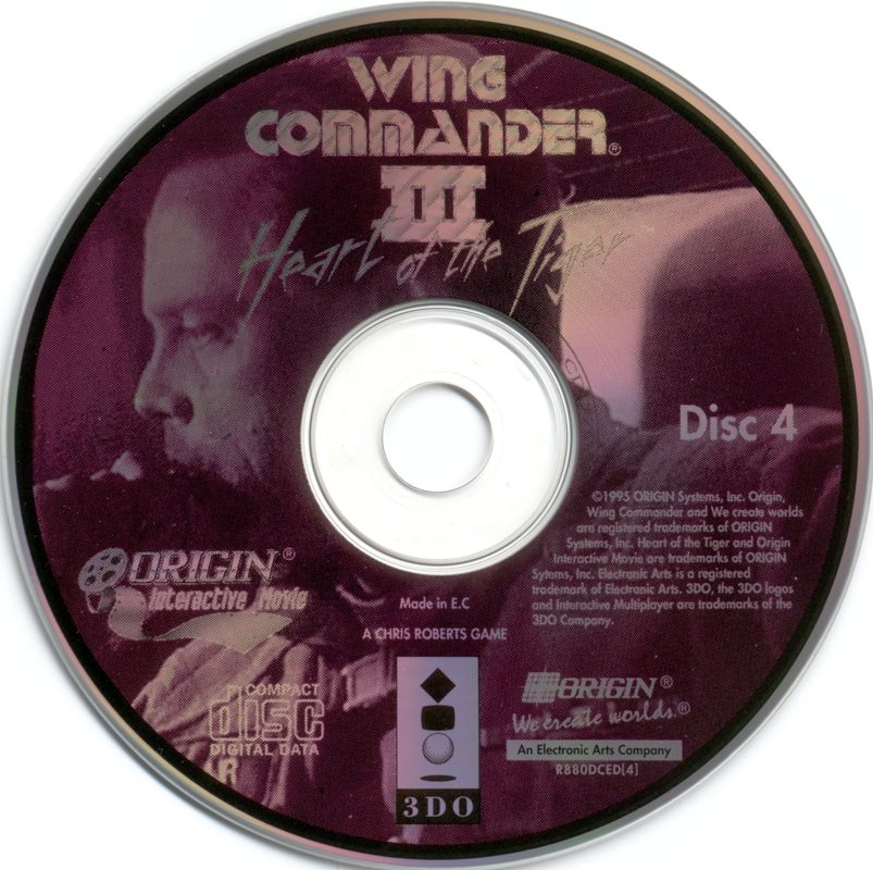 Media for Wing Commander III: Heart of the Tiger (3DO): Disc 4