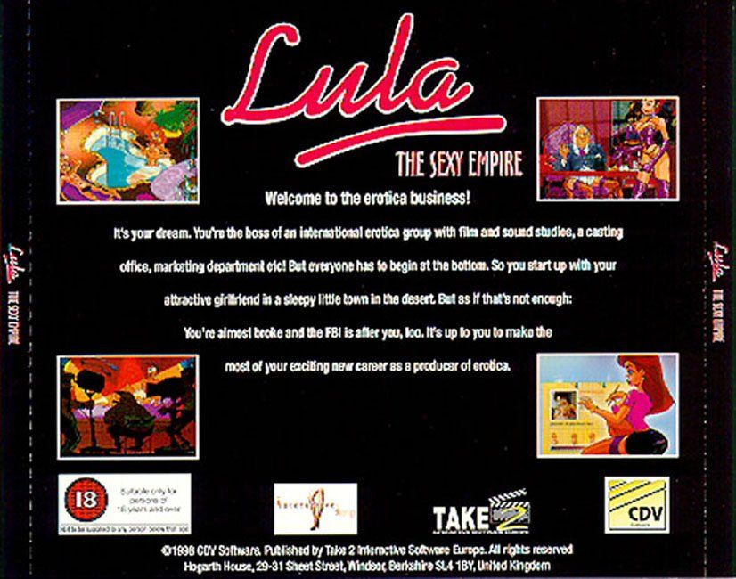 Other for Lula: The Sexy Empire (Windows): Jewel Case - Back