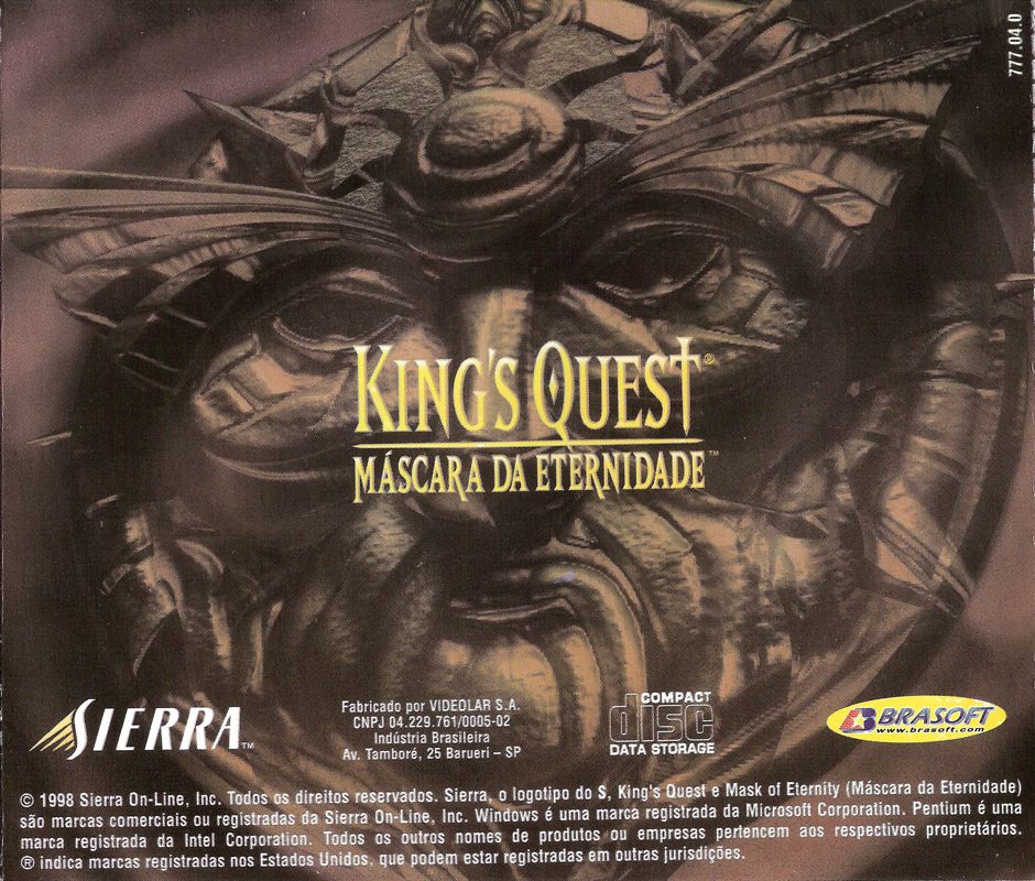 Other for King's Quest: Mask of Eternity (Windows) (Brasoft Hits release): Jewel Case - Back
