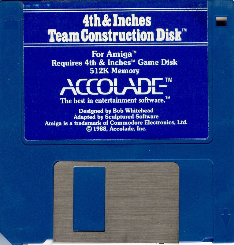 Media for 4th & Inches Team Construction Disk (Amiga)
