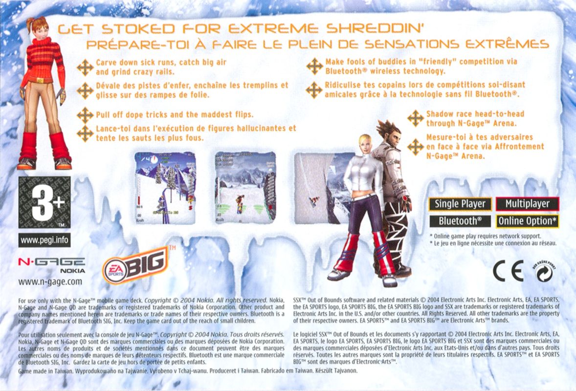 Back Cover for SSX: Out of Bounds (N-Gage)