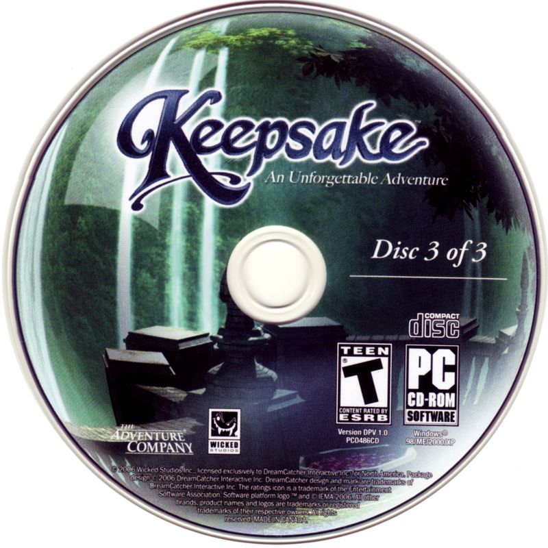 Media for Keepsake (Windows): Disc 3