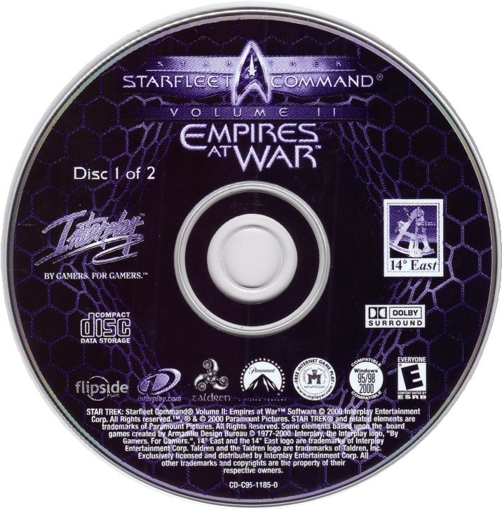 Media for Star Trek: Starfleet Command Volume II - Empires at War (Windows): Disc 1/2