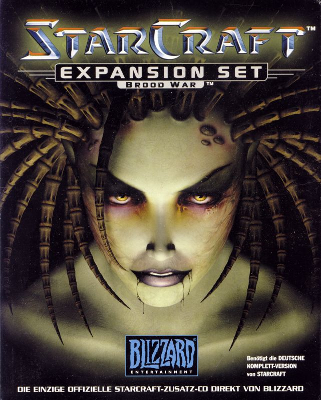Front Cover for StarCraft: Brood War (Windows) (2nd German release (game and box in German))