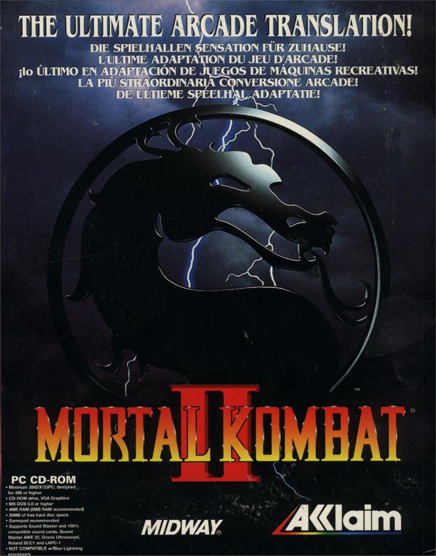 Front Cover for Mortal Kombat II (DOS)