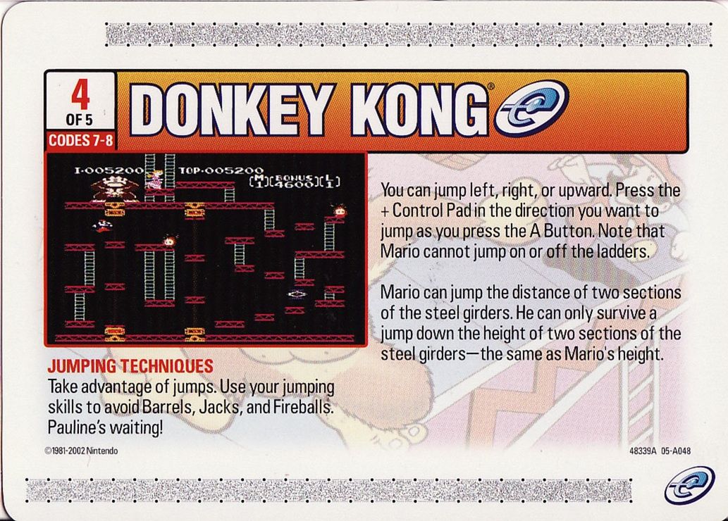 Media for Donkey Kong (Game Boy Advance): e-Card 4 - Front