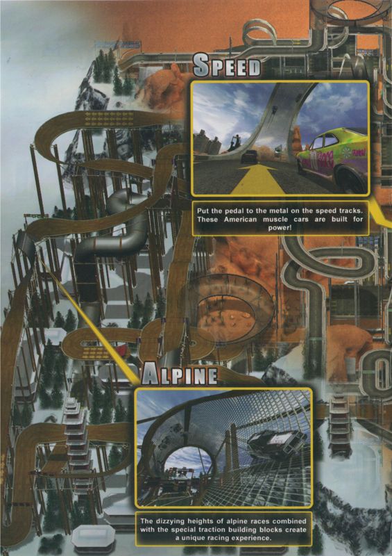 Inside Cover for TrackMania (Windows): Left side