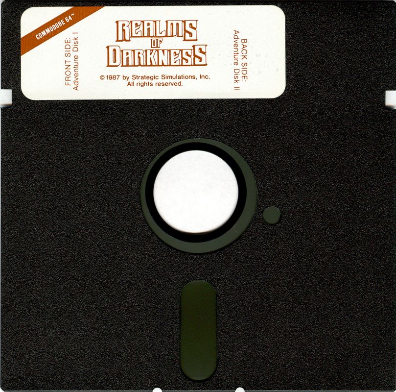 Media for Realms of Darkness (Commodore 64): Adventure Disk