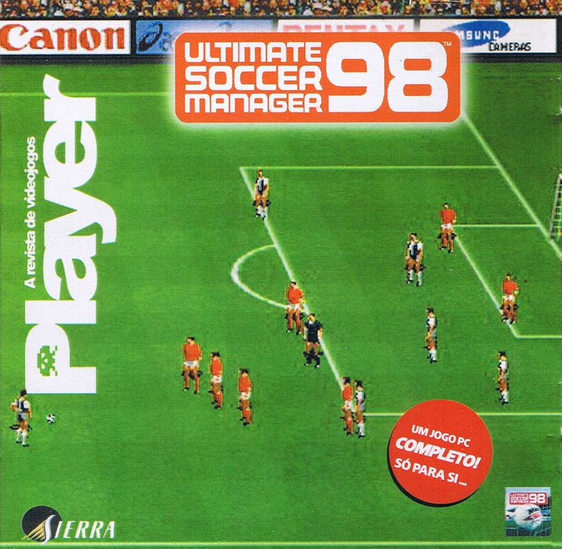 Front Cover for Ultimate Soccer Manager 98 (Windows) (Portuguese Player Magazine covermount)