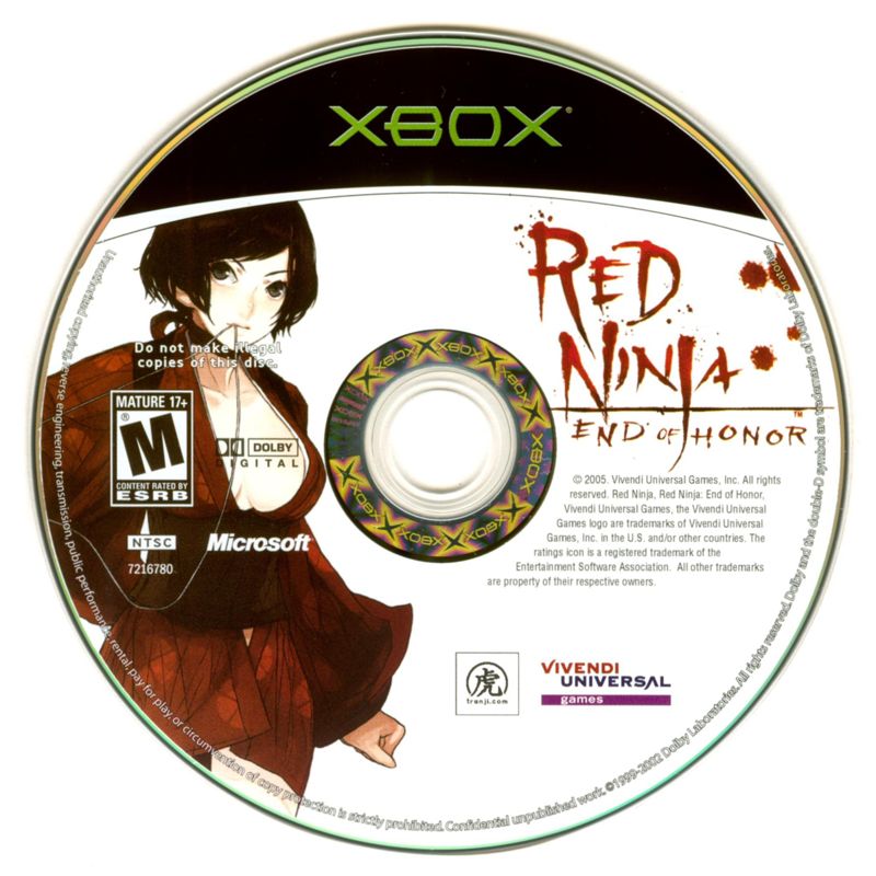 Media for Red Ninja: End of Honor (Xbox)