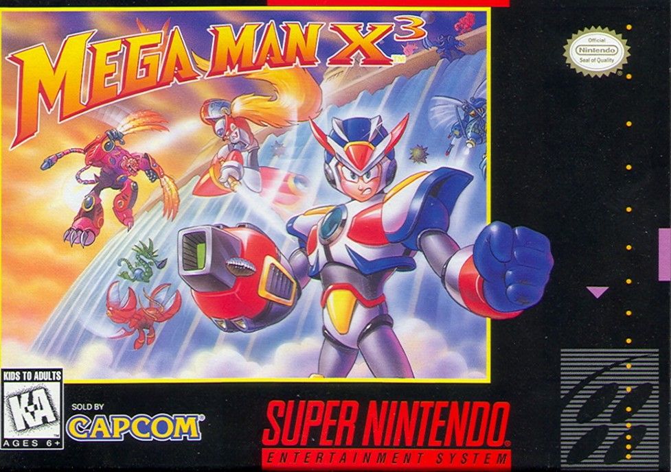 Front Cover for Mega Man X3 (SNES)