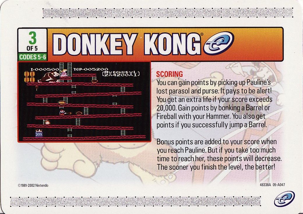 Media for Donkey Kong (Game Boy Advance): e-Card 3 - Front