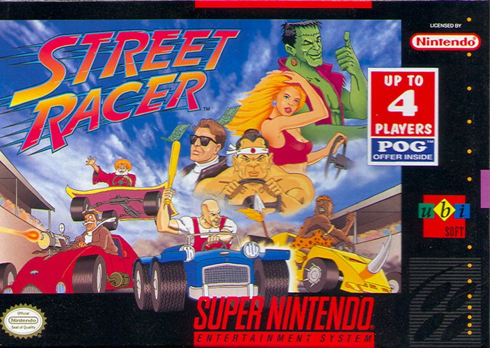 Front Cover for Street Racer (SNES)