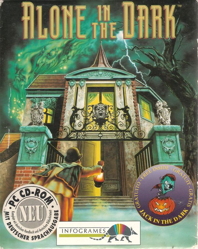 Front Cover for Alone in the Dark (DOS) (CD-ROM Version incl. Jack in the Dark)