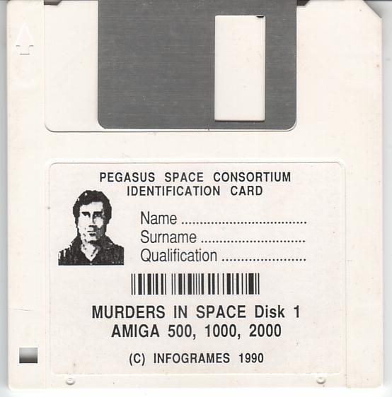 Media for Murders in Space (Amiga): Disk 1/2