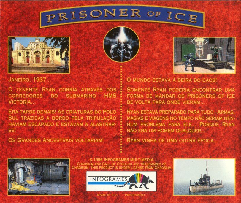 Other for Prisoner of Ice (DOS and Windows): Jewel Case - Back