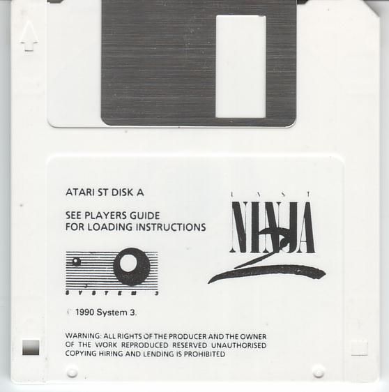 Media for Last Ninja 2: Back with a Vengeance (Atari ST): Disk 1/2