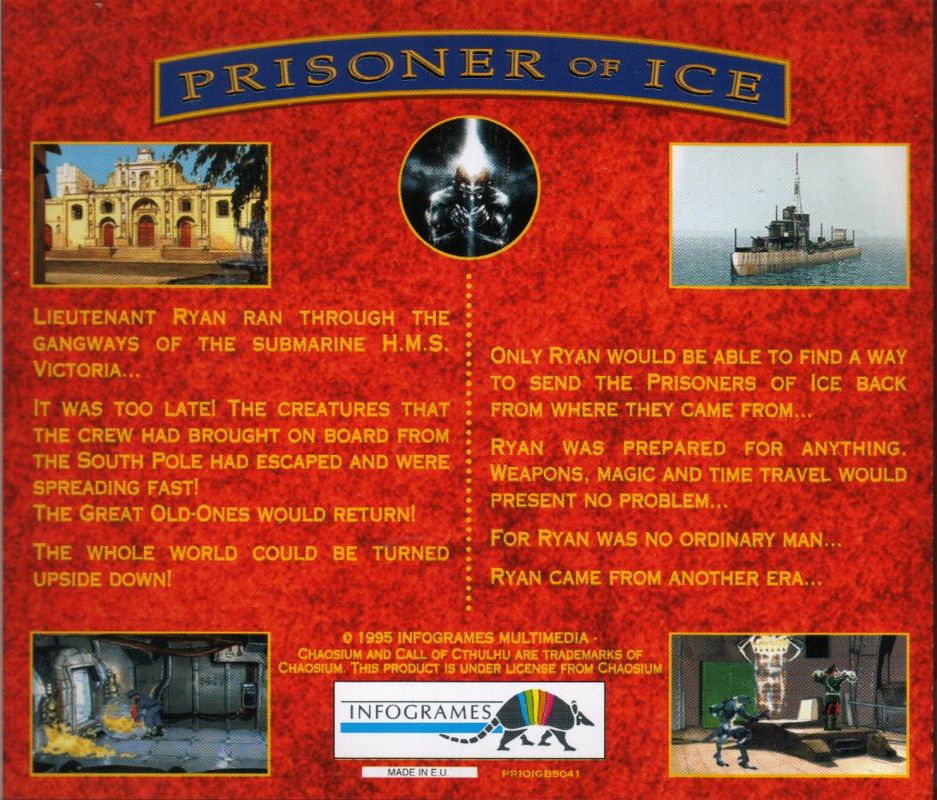 Other for Prisoner of Ice (DOS and Windows): Jewel Case - Back
