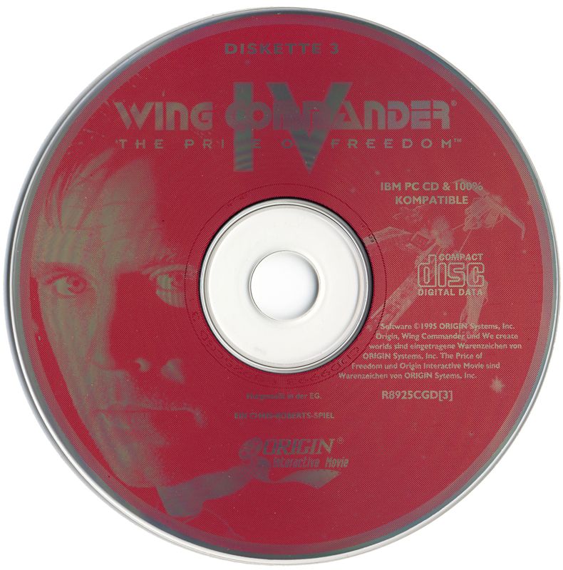 Media for Wing Commander IV: The Price of Freedom (DOS): Disc 3