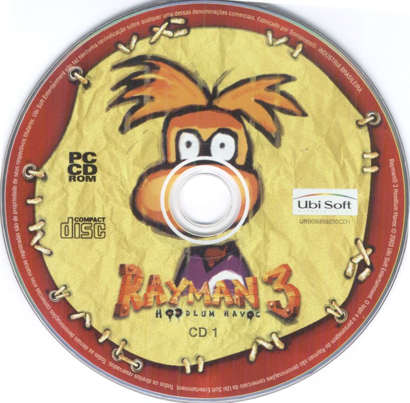Media for Rayman 3: Hoodlum Havoc (Windows) (Ubisoft eXclusive release): Disc 1