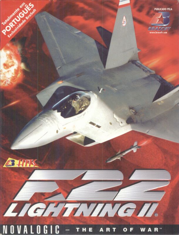 Front Cover for F-22 Lightning II (DOS) (Brasoft Hits release)