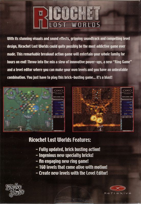Back Cover for Ricochet: Lost Worlds (Windows)