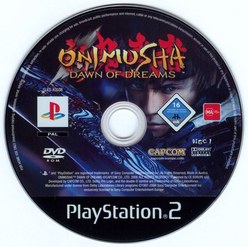 Media for Onimusha: Dawn of Dreams (PlayStation 2): Disc 1