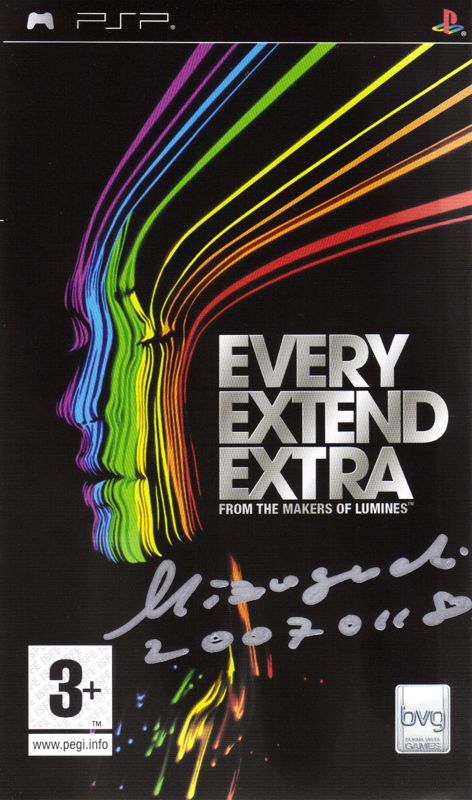 Front Cover for Every Extend Extra (PSP) (Signed by Tetsuya Mizuguchi)