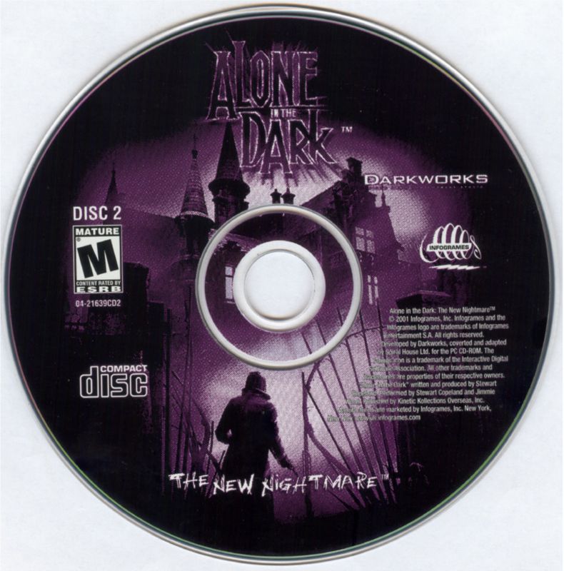 Media for Alone in the Dark: The New Nightmare (Windows) (Re-release with flashlight included in the box.): Disc 2