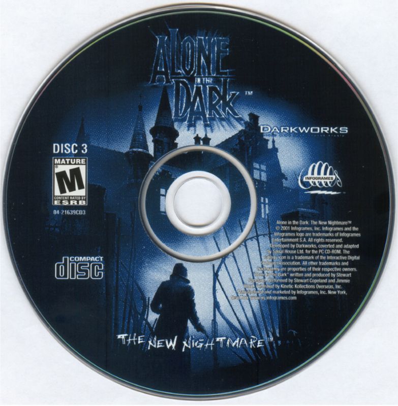 Media for Alone in the Dark: The New Nightmare (Windows) (Re-release with flashlight included in the box.): Disc 3