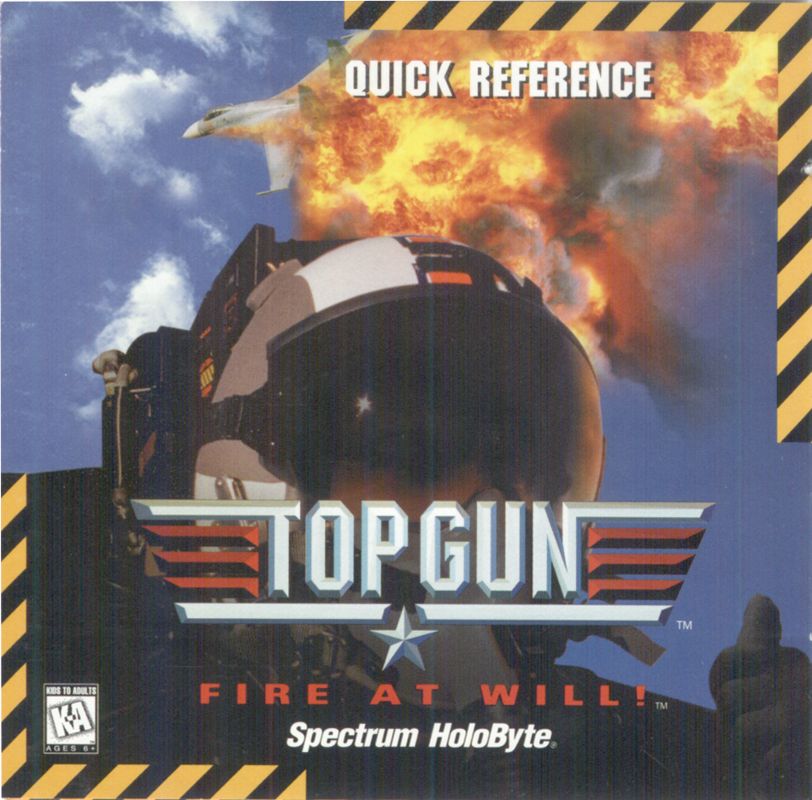 Other for Top Gun: Fire at Will! (DOS): Jewel Case - Front