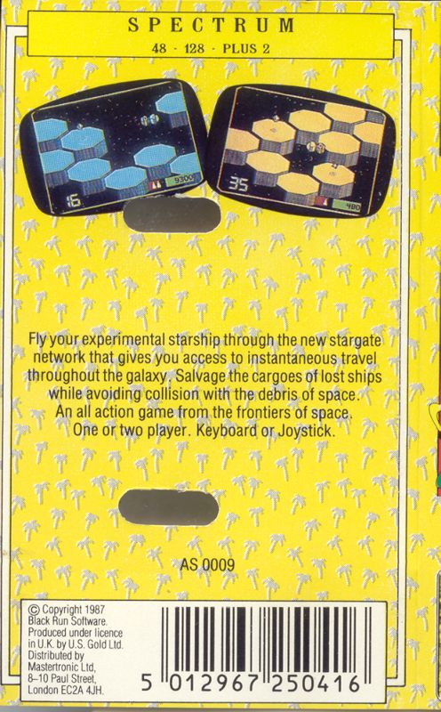 Back Cover for Collision Course (ZX Spectrum)