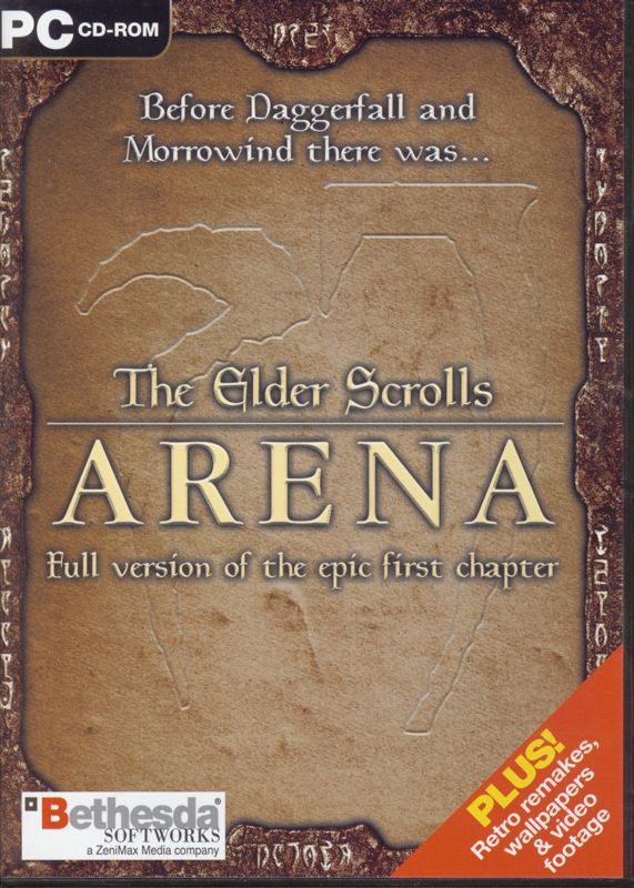 Front Cover for The Elder Scrolls: Arena (DOS) (Retro Gamer Magazine's DVD Packaged Free Full Version Release from Issue #16)
