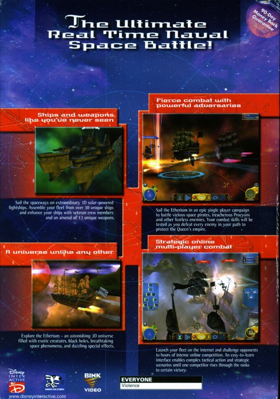 Back Cover for Disney's Treasure Planet: Battle at Procyon (Windows)