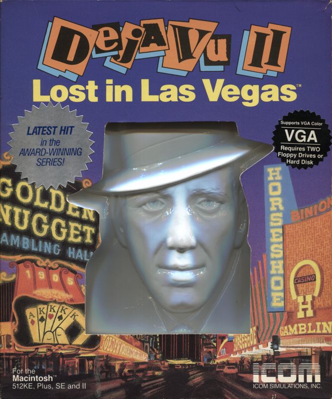 Front Cover for Déjà Vu II: Lost in Las Vegas (DOS) (3.5" version)