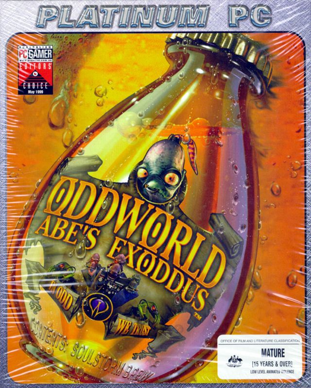Front Cover for Oddworld: Abe's Exoddus (Windows) (Platinum PC release)
