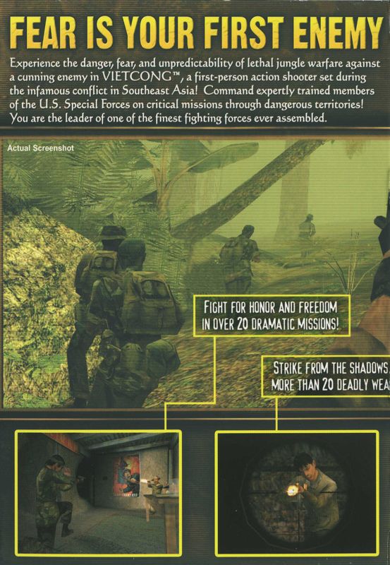 Inside Cover for Vietcong (Windows): Left Flap
