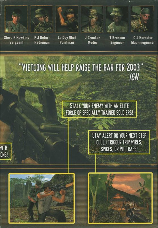 Inside Cover for Vietcong (Windows): Right Flap