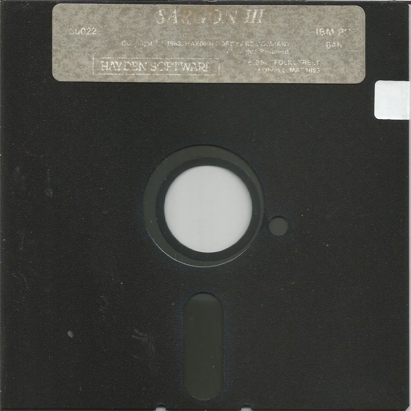 Media for Sargon III (DOS) (Original Release (Copyright Year : 1983)): Program Disk