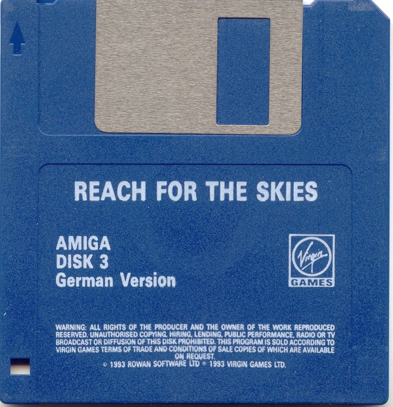 Media for Reach for the Skies (Amiga): Disk 3/3