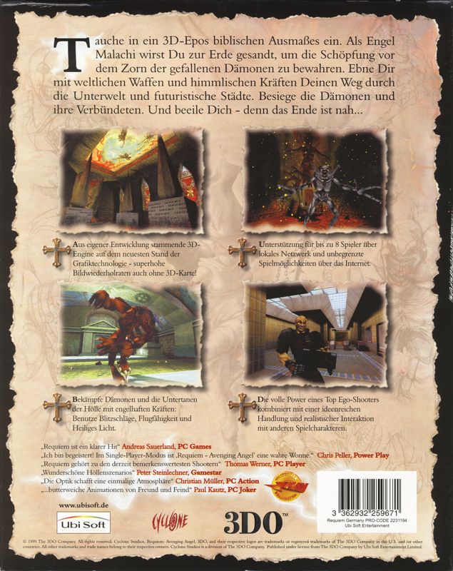 Back Cover for Requiem: Avenging Angel (Windows)