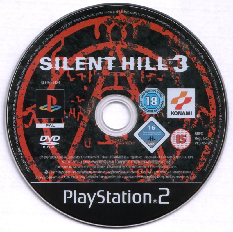 Media for Silent Hill 3 (PlayStation 2)