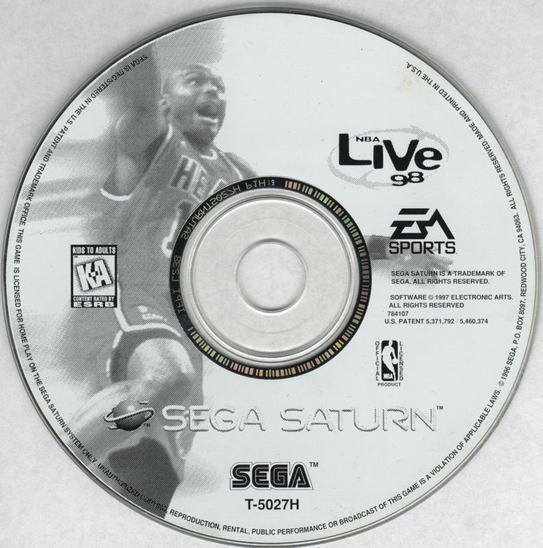 Media for NBA Live 98 (SEGA Saturn)