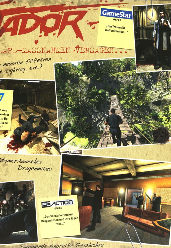 Inside Cover for El Matador (Games Convention 2006 Edition) (Windows): Right Flap