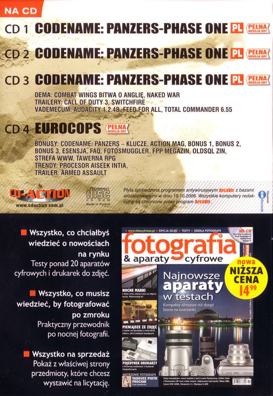 Other for Codename: Panzers - Phase One (Windows) (CD-Action Magazine #12/2006 covermount): Sleeve - Back