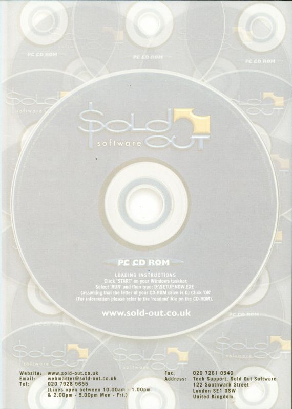 Inside Cover for Sea Dogs (Windows) (SoldOut Software release): Right Inlay