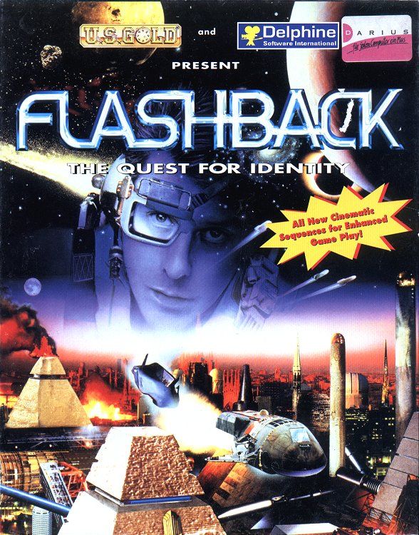 Front Cover for Flashback: The Quest for Identity (DOS) (Second release)