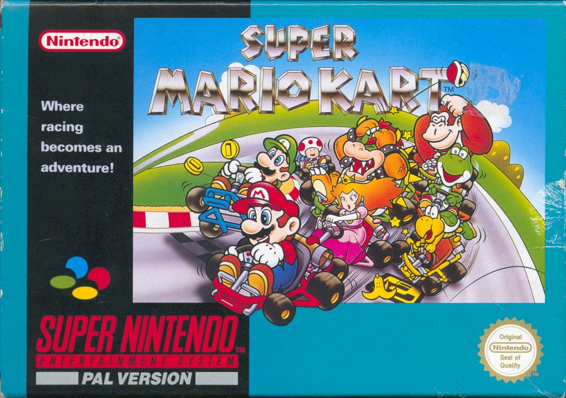 Front Cover for Super Mario Kart (SNES)