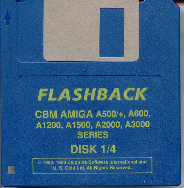 Media for Flashback: The Quest for Identity (Amiga): Disk 1