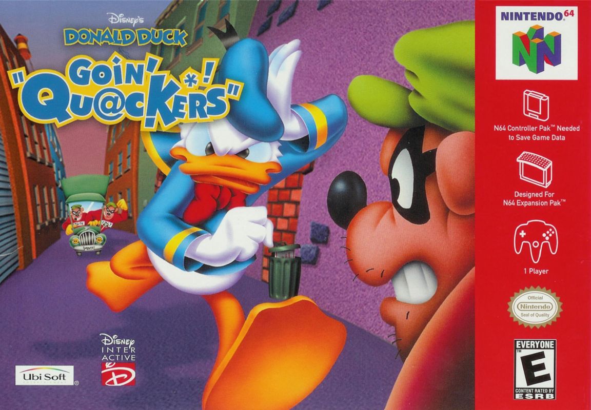 Front Cover for Disney's Donald Duck: Goin' Quackers (Nintendo 64)